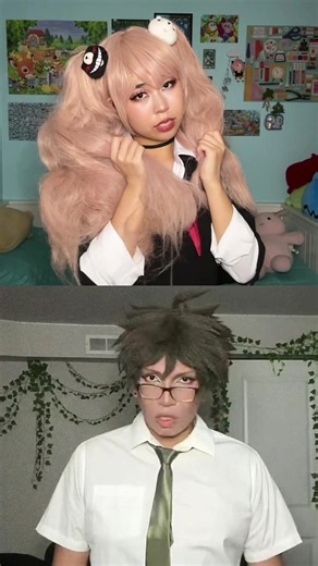 Guess! || Junko: me! Hajime: @Sage || #junkoenoshima #hajimehinata #danganronpa #danganronpacosplay