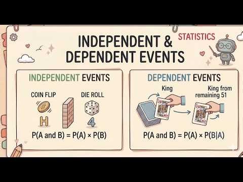 Independent vs. Dependent Events: What's the Difference? (Statistics 101)