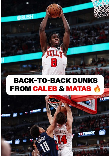 Welcome to The Caleb & Matas Show 🍿 #chicagobulls #dunks #backtoback #calebwilson #matasbuzelis