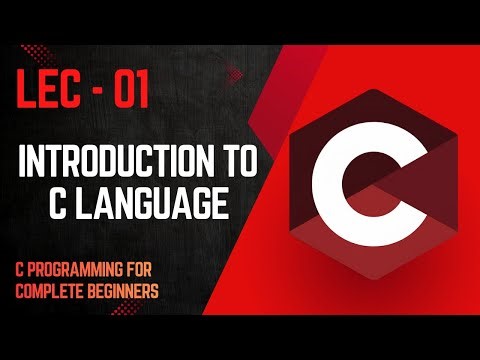 01- Introduction to C | C programming for beginners