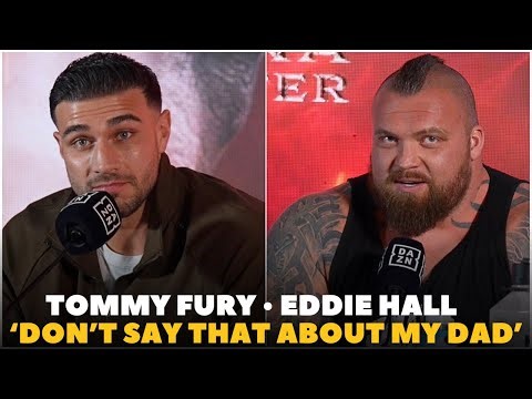 ‘WHAT DID YOU SAY ABOUT MY DAD?’ Tommy Fury & Eddie Hall GO AT IT | LAUNCH PRESSER