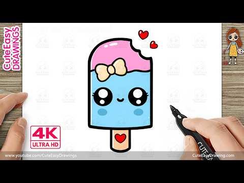 How to Draw a Cute Ice Cream Candy | Easy Step-by-Step Drawing for Kids