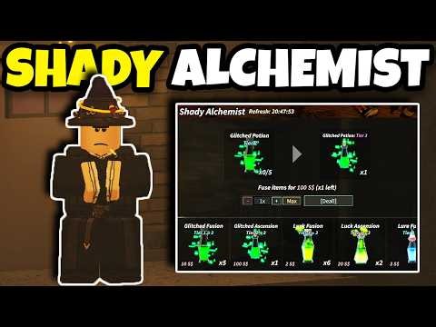 The SHADY ALCHEMIST Has ARRIVED In Fisch Roblox!