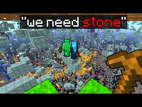 Minecraft, But If We Say a Block It DISSAPEARS...