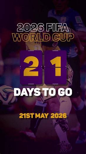 Just three more weeks 😱🤩 In 21 days, a new World Cup kicks off 😍 #beINSPORTS #FIFAWorldCup #WorldCup