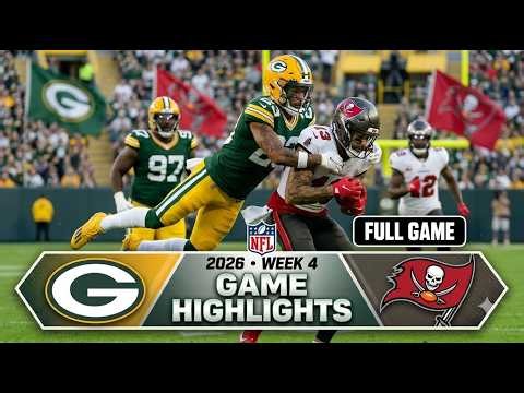 Green Bay Packers Vs. Tampa Bay Buccaneers [WEEK 4] [FULL GAME Highlights] NFL Season 2026