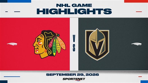 NHL Highlights | Blackhawks vs. Golden Knights - September 29, 2026