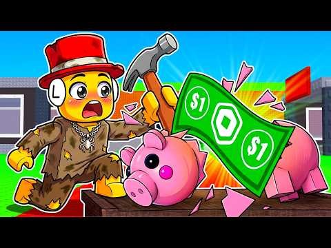 He SURVIVED On A Robux in Steal a Brainrot!