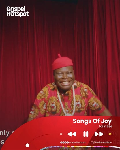Joy has a sound and it’s here! SONGS OF JOY by Tosin Bee is officially OUT on all digital platforms worldwide 🌍🎶 Let this song become your declaration of joy, gratitude, and celebration. As you listen, allow it to speak joy into your home, joy into your work, and joy into every step you take this year. 🙌🔥 Watch the official video here: https://youtu.be/9x1jpT2R6WA Listen to the audio here: https://onerpm.link/SongsofJoy #SongsOfJoy #TosinBee #GospelMusic #GospelHotspot #GospelHotspotTV | Gos