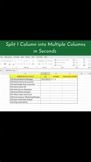 Excel Trick That Instantly Splits Data | TEXTSPLIT Function