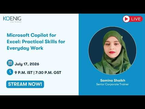 Microsoft Copilot for Excel: Practical Skills for Everyday Work