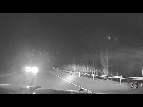 VIDEO: Woman charged with OUI after driving wrong way, striking police cruiser on Rt. 8 in Thomaston