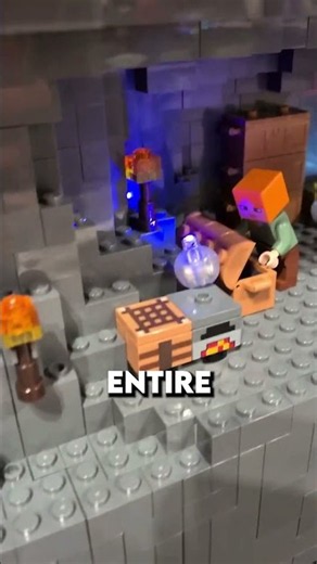 A Minecraft Chunk Made of LEGO! 😳🧱 #shorts