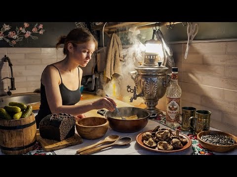 Slow Living in Russia: 1.5 Hours of Traditional Village Cooking