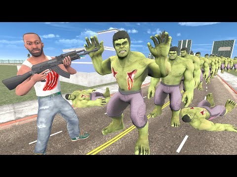 Franklin One Bullet Vs 1000 Hulk - INDIAN BIKE DRIVING 3D