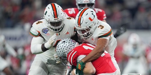 The Deadliest Weapon in College Football Is Miami’s Two-Headed Sack Machine