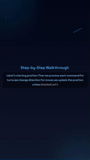 Walking Robot Simulation 🤖🧭 | Grid Simulation Trick | LeetCode Explained #leetcode #coding #codeprep