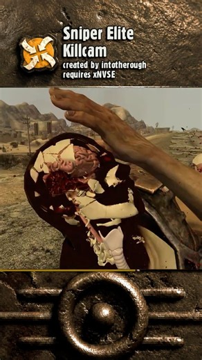 X-Ray GORE killcams mod for #Fallout New Vegas like Sniper Elite killcams!