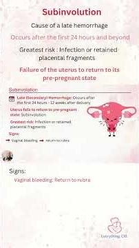 Subinvolution #laboranddelivery #maternity #ob #postpartum #nursing #nclex #newnurse #subinvolution