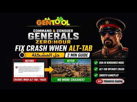 Fix C&C Generals Crashes | Alt-Tab & Pause Bug (2 Min Guide)