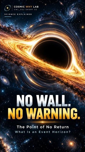Black Hole's Point of No Return: Event Horizon 🌌 #shorts #space #cosmicexploration #astronomy