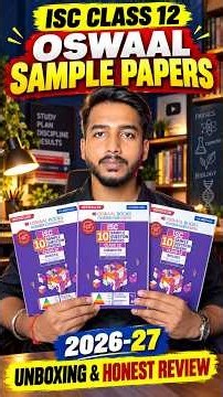 Oswaal Sample Papers ISC Class 12 2026-27 🔥 | Unboxing & Honest Review | ISC 2027