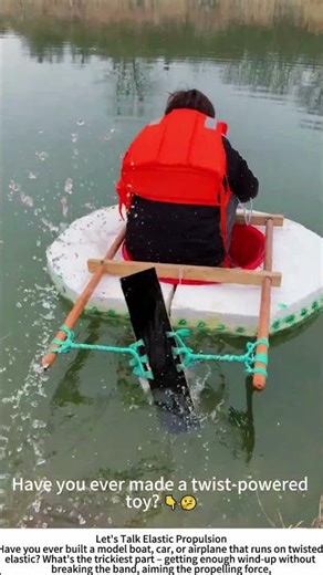Rubber Band Boat – Homemade Elastic Power on the Water 🛶🌀