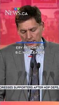 Eby resigns as B.C. NDP leader