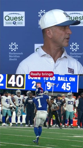 Coach Harbaugh on WR Coach Chad Hall #football #nfl #giants #widereceiver #newyorkgiants