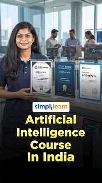 Best Artificial Intelligence Course in India 2026 | Roadmap to an AI Career | #Shorts | #Simplilearn