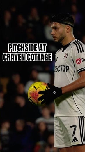 Pitchside against Forest. 📹