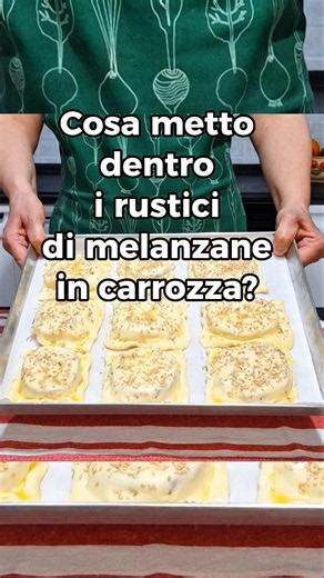 Cosa metto nei rustici di melanzane in carrozza? #pastasfoglia #ricettesalate
