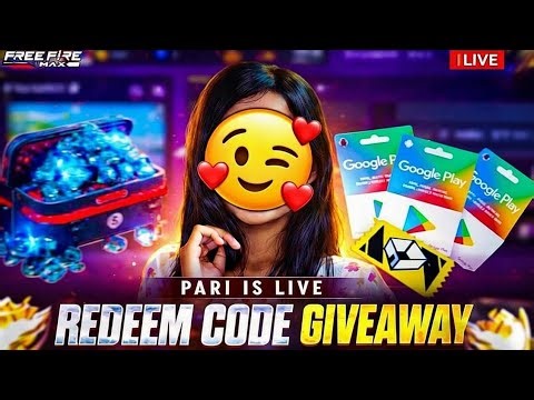 FREE FIRE LIVE GIVEAWAY CUSTOM ROOM 😍| FF LIVE REDEEM CODE GIVEAW #GIVEAWAY #FF #ffgirllivestreamer