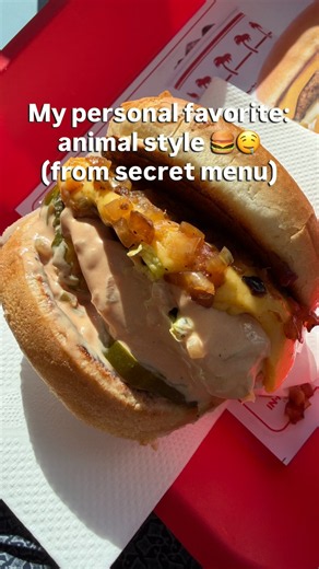 California's Most Famous Burger 🍔🤤 | Tried In-N-Out's Secret Menu - Animal Style | #innout #burger
