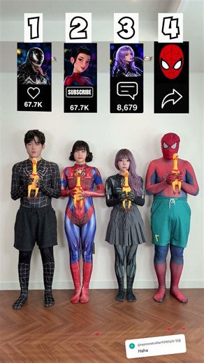 Which Spider plays ‘Sunflower’? #spiderman