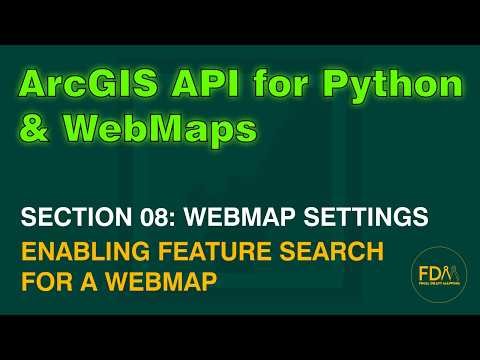 Enable Feature Search in a WebMap in ArcGIS Online using the ArcGIS API for Python