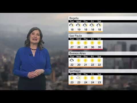 BBC Weather today in South and Central America - April 21st 2026