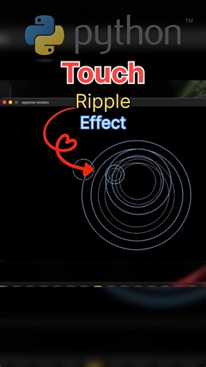 Python Water Ripple Effect 🤯