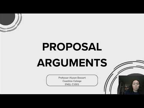 Proposal Arguments