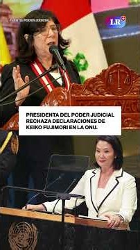 "Ha hecho unas afirmaciones que no las puedo permitir": PRESIDENTA DEL PJ vs. KEIKO FUJIMORI #lr