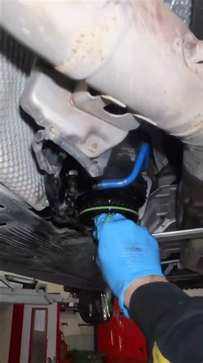 Mega POV of a diesel fuel filter service powered by MILWAUKEE®⚡️