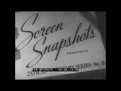 " SCREEN SNAPSHOTS " JIMMY DURANTE, BETTE DAVIS, PAT O'BRIEN, JAMES STEWART, CARY GRANT BF10415