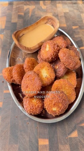 Cheese and potato nuggets