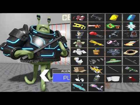 All Items Unlocked ALIEN BARRY'S PRISON RUN OBBY HARD MODE - Roblox Update All Morphs Full Gameplay