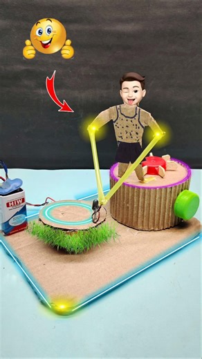 Haw to make mini Robot 🤖 ata chaki 👌🏻🙂 #new #craft #experimnent