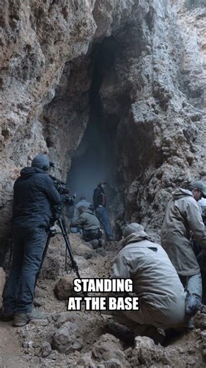 Earthquake Splits Cliff Revealing Hidden Tunnel Network