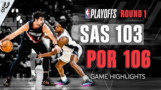 San Antonio Spurs vs Portland Trail Blazers | Game 2 Highlights