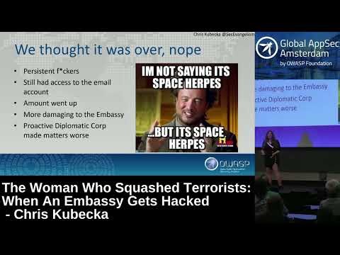 The Woman Who Squashed Terrorists: When An Embassy Gets Hacked #chriskubecka