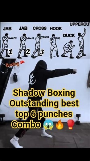 Shadow Boxing Outstanding best top 6 punches Combo 😱💯🔥🥊#foryoupage #boxing🥊 #boxingtechnique