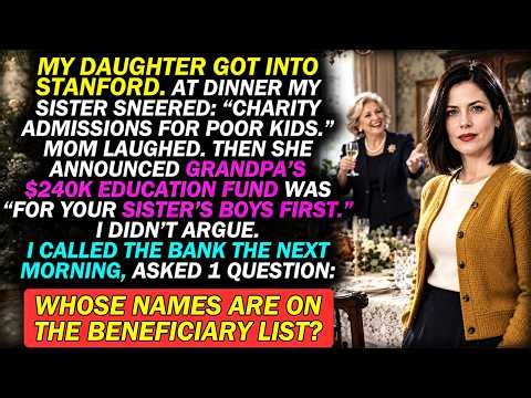 My Mom Gave Grandpa's $240K Fund to My Sister's Boys While They Mocked My Daughter's Stanford Letter
